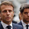 Emmanuel Macron et Gabriel Attal à Arras (Pas-de-Calais) le 13 octobre 2023 (LUDOVIC MARIN / POOL / MAXPPP)