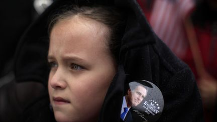 Une jeune supportrice de Mitt Romney, Caroline du Sud, 20 janvier 2012. (JIM YOUNG / REUTERS)