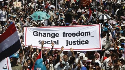 Manifestation à Sanaa le 4/3/11 (AFP/Ahmad Gharabli)