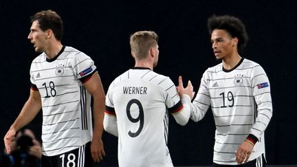 Leon Goretzka (gauche), Timo Werner (centre) et Leroy Sané (gauche) seront-ils à la hauteur de leurs illustres prédécesseurs ? (ROBERT MICHAEL / DPA-ZENTRALBILD)