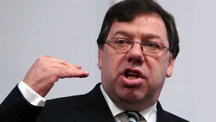 Le Premier ministre irlandais Brian Cowen, janvier 2011. (AFP - Peter Muhly)