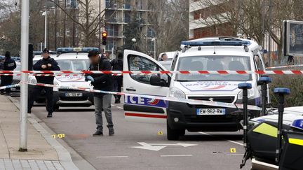 Le boulevard de Guyenne à Metz (Moselle) où un individu fiché S pour radicalisation a été blessé par la police qu'il menaçait avec un couteau, le 5 janvier 2020.&nbsp; (GILLES WIRTZ / MAXPPP)