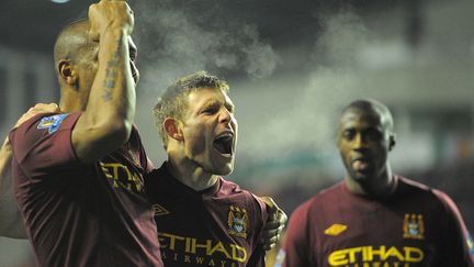 Maicon, James Milner et Yaya Touré (Manchester City)