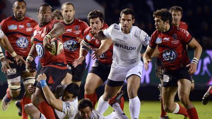 Steffon Armitage, Jone Tawake et Jonny Wilkinson (Toulon)