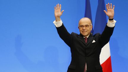 Le Premier ministre Bernard Cazeneuve, le 16 décembre 2016, après un discours à Cherbourg-Octeville (Manche). (CHARLY TRIBALLEAU / AFP)