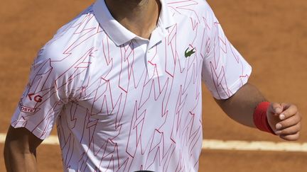 Djokovic après sa victoire face à Caruso au Masters 1000 de Rome. (RICCARDO ANTIMIANI / POOL)