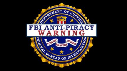 Le logo d'avertissement du FBI pour lutter contre le piratage. &nbsp; (FBI)