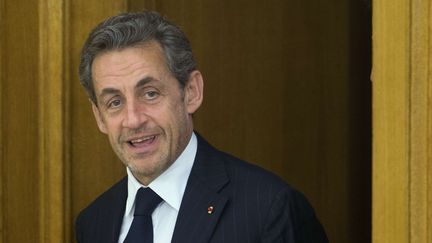 Nicolas Sarkozy, le 27 mai 2014, &agrave; Madrid (Espagne).&nbsp; (PAUL WHITE / SIPA / AP)