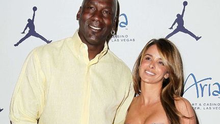 L'ex-basketteur Michael Jordan et le mannequin Yvette Prieto &agrave; Las Vegas le 31 mars 2011. (JE1 / WENN.COM / SIPA)