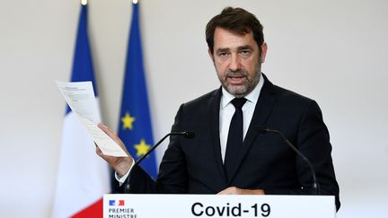 Le ministre de l'Intérieur, Christophe Castaner, le 7 mai 2020 à Paris. (CHRISTOPHE ARCHAMBAULT / AFP)