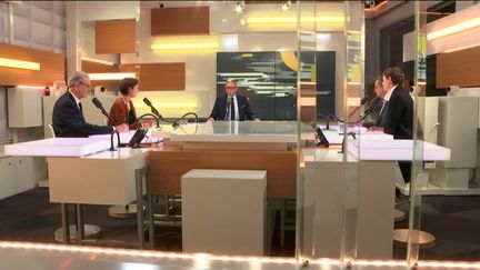 Les invités des informés de franceinfo, lundi 19 novembre 2018. (RADIO FRANCE / FRANCEINFO)