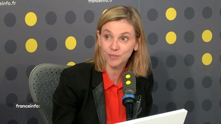 Agnès Pannier-Runacher, secrétaire d'État auprès du ministre de l'Économie et des Finances, jeudi 5 mars sur franceinfo. (FRANCEINFO / RADIO FRANCE)