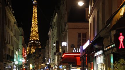 La tour Eiffel vue depuis la rue Saint-Dominique, le 4 f&eacute;vrier 2014, &agrave; Paris. (LUDOVIC MARIN / AFP)