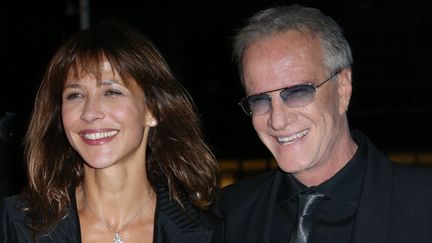 Sophie Marceau et Christophe Lambert le 21 sept 2012 à l'inauguration de "La Cité du cinéma" de Luc Besson.
 (Thomas Samson / AFP)