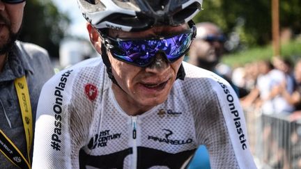 A l'image de Chris Froome, les favoris ont souffert lors de ce début de Tour (JEFF PACHOUD / AFP)