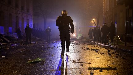 Paris, le 1er décembre 2018, jour de manifestation de "gilets jaunes". (LUCAS BARIOULET / AFP)