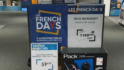 Une offre promotionnelle de produits high-tech dans le cadre des "French Days". (FRANCE 2)