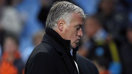 Didier Deschamps au Stade-V&eacute;lodrome, &agrave; Marseille,&nbsp;lors du match OM-Caen, le 18 avril 2012. (JEAN-PAUL PELISSIER / REUTERS)