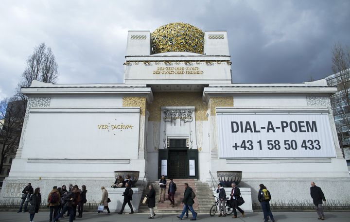 Le Palais de la Sécession à Vienne qui expose la "Frise Beethoven" de Klimt.
 (Auteur / Source / Crédit   PATRICK DOMINGO / AFP)