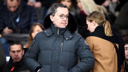 Jacques-Henri Eyraud&nbsp;au Parc des Princes à Paris&nbsp;le&nbsp;28 février 2018. (FRANCK FIFE / AFP)