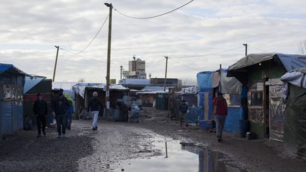 &nbsp; (La "jungle" de Calais, le 23 février 2016© Maxppp)