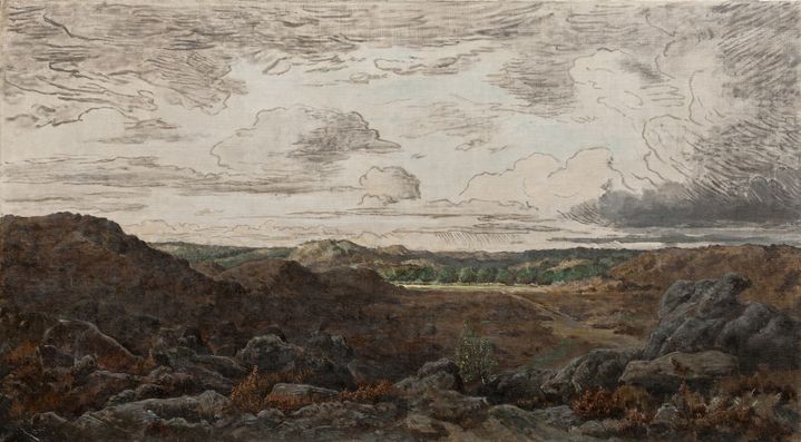 Théodore Rousseau, "Les Gorges d’Apremont en forêt de Fontainebleau", après 1862, huile sur toile, Ny Carlsberg Glyptotek, Copenhague. (© NY CARLSBERG GLYPTOTEK, COPENHAGUE)