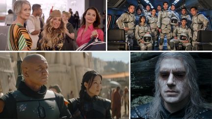 "And Just Like That", "Le livre de Boba Fett", "The Silent Sea", "The Witcher", font partie des nouveautés des plateformes de streaming, du mois de décembre. (SALTO/Netflix/Disney+)