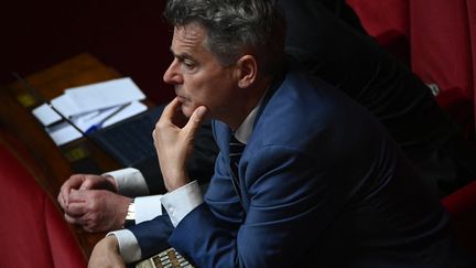 Le secrétaire national du PCF, Fabien Roussel, en mai 2023. (CHRISTOPHE ARCHAMBAULT / AFP)