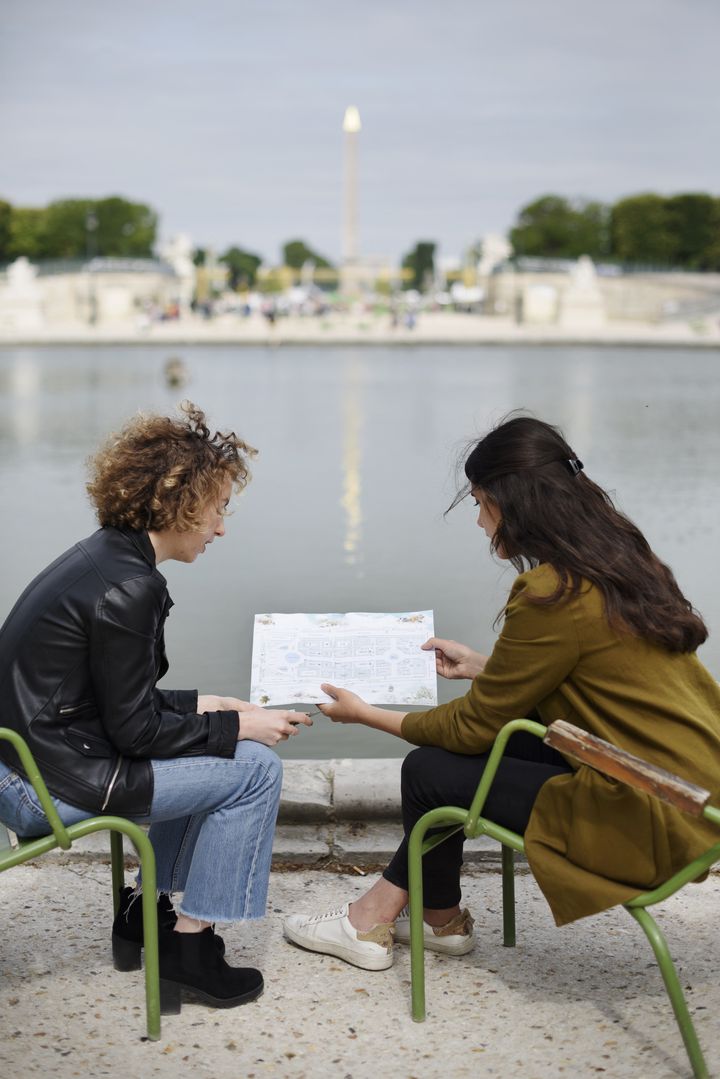 Le jeu de piste invite à découvrir d'un autre œil le jardin des Tuileries. (FLORENCE BROCHOIRE)