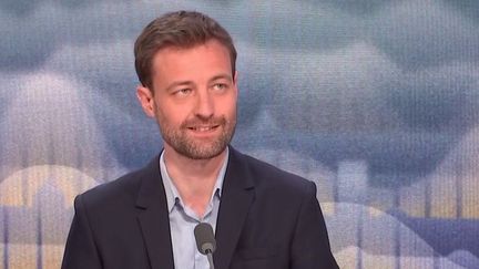 Frédéric Says, éditorialiste politique à France Culture, sur franceinfo, le mercredi 20 avril. (FRANCEINFO / RADIOFRANCE)