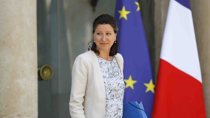 Agnès Buzyn, le 14 juin 2017 à la sortie du palais de l'Elysée.&nbsp; (PATRICK KOVARIK / AFP)