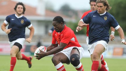 Serge Betsen face à Dimitri Szarzewski lors de son jubilé à Aguilera