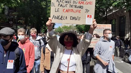 Des Jeunes communistes dans une manifestation&nbsp;à Lille (Nord), en juin 2020. (JC NORD)