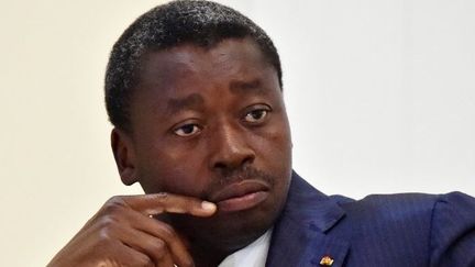 Le président togolais Faure Gnassingbe à Lomé le 28 avril 2015 (ISSOUF SANOGO / AFP)