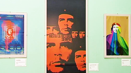 L'image légendaire du Che Guevara déclinée en photo ou en peinture, au Palais Fesch d'Ajaccio pour l'événement Hasta Siempre
 (France 3 / Culturebox)