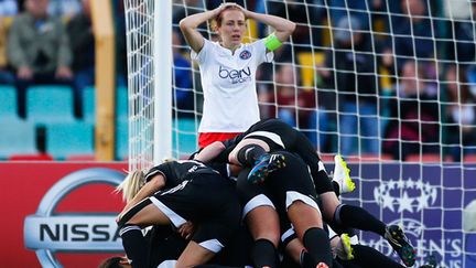 &nbsp; (Déception des Parisiennes en finale de Ligue des champions © Axel Schmidt/Reuters)