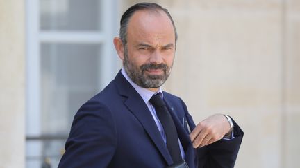 Edouard Philippe quitte l'Elysée après le conseil des ministres, le 17 juillet 2019 (LUDOVIC MARIN / AFP)