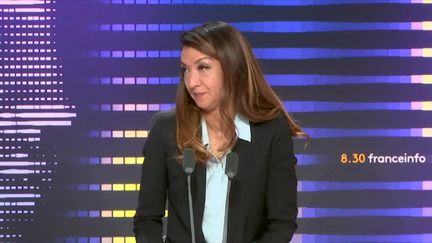 Sabrina Agresti-Roubache, secrétaire d’Etat à la Ville, était lundi 28 août l’invitée du 8h30 franceinfo. (FRANCEINFO / RADIOFRANCE)