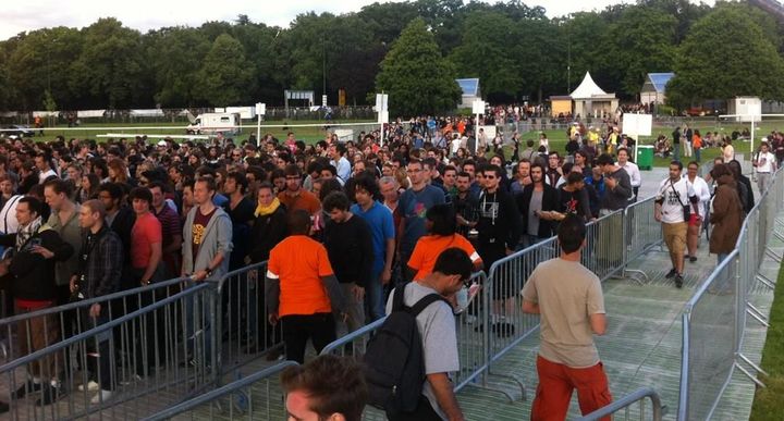 Immense file d&#039;attente à l&#039;entrée du site
 (Laure Narlian/Culturebox)