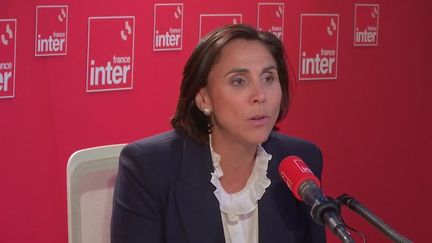 Laure Lavalette, porte-parole de Jordan Bardella et du Rassemblement national pour les élections européennes, députée du Var, lundi 10 juin 2024 sur France Inter. (FRANCE INTER / RADIO FRANCE)