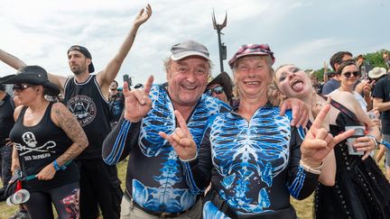 The most caring duo of Hellfest 2023. (MATHIEU PATTIER / OUEST FRANCE / MAXPPP)