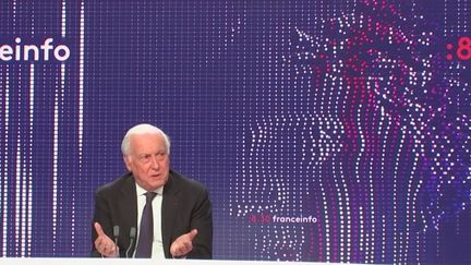 Jean-François&nbsp;Delfraissy, président du Conseil scientifique, était l’invité du 8h30&nbsp;franceinfo&nbsp;le mardi 25 janvier 2022.&nbsp; (FRANCEINFO)