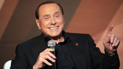 &nbsp; (Silvio Berlusconi le 29 septembre dernier, lors d'une conférence de presse à Rome © MaxPPP)