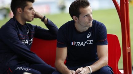 Valentin et Renaud Lavillenie (FRANCK FIFE / AFP)