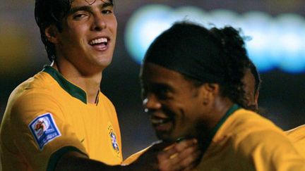 Kaka et Ronaldinho lors du Mondial-2010