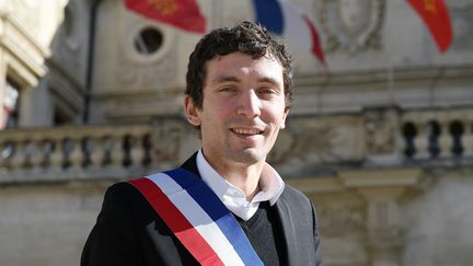 Le maire FN de Beaucaire, Julien Sanchez, le 24 f&eacute;vrier 2015. (PASCAL GUYOT / AFP)