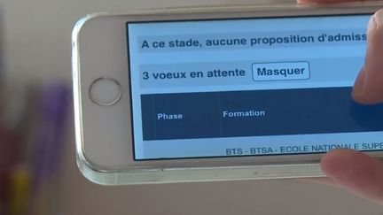 Un élève en attente de proposition sur Parcoursup (France 3)