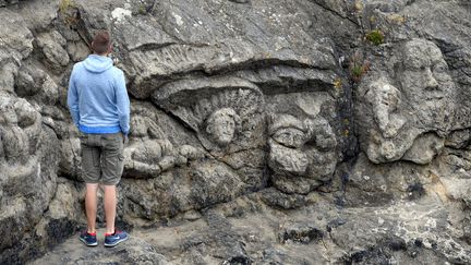 Les rochers sculptés de l'abbé Fouré à Saint-Malo (Ille-et-Vilaine).
 (DAMIEN MEYER / AFP)