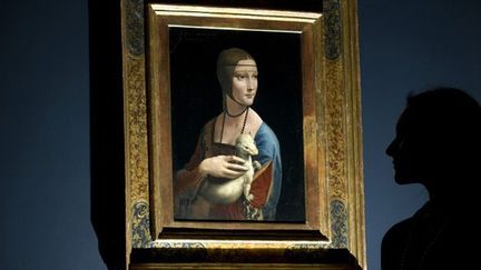 La Dame à l&#039;hermine de Léonard de Vinci, exposée à la National Gallery de Londres (novembre 2012)
 (Carl Court / AFP)