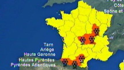 Carte météo: alerte sur 11 départements